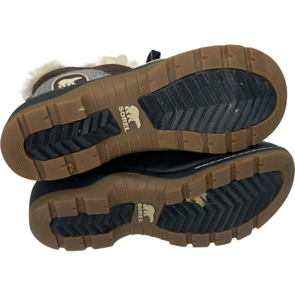 SOREL‎ Gray Tivoli III Vegan Fur Winter Snow Boots